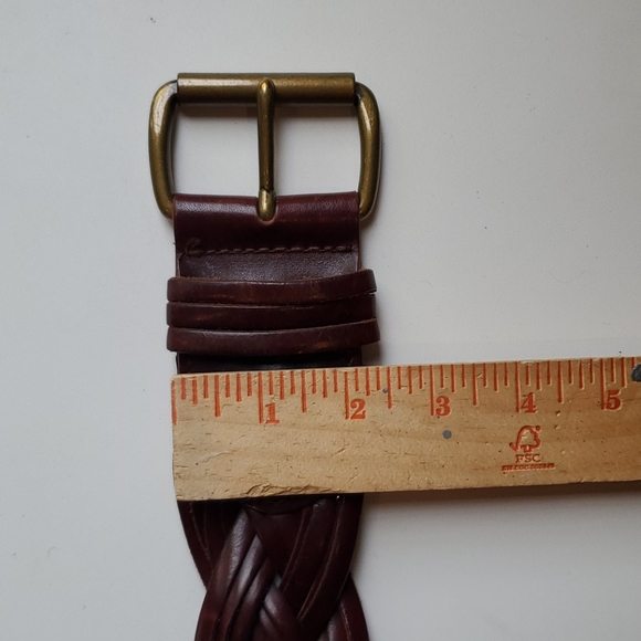 THE LIMITED vintage braided leather and brass belt - Picture 10 of 10
